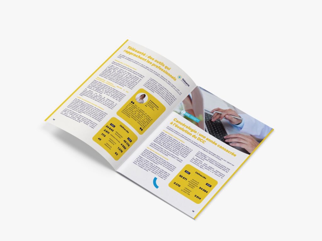 Mockup rapport d'activité